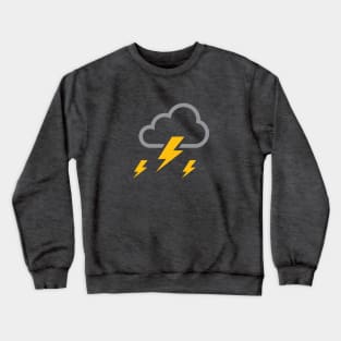 Thunder and Lightning Cloud Crewneck Sweatshirt